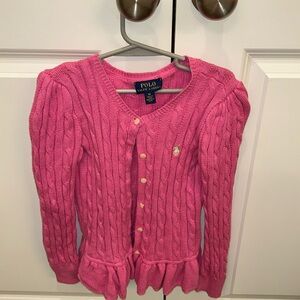 Ralph Lauren Polo sweater/cardigan size 6x great condition.